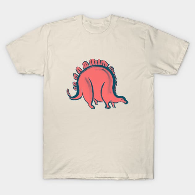 Stegosaurus T-Shirt by miacomart